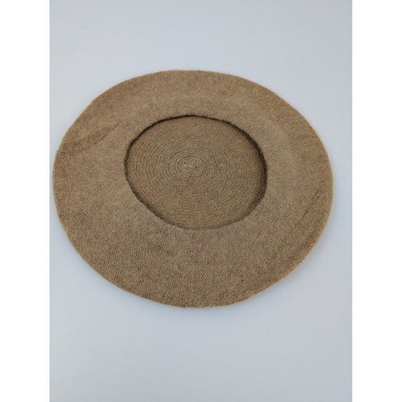 Womens Classic French Wool Beret Hat One Size Tan Knit Warm Paris Fashion Winter - Picture 5 of 8